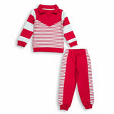 Hot Red Striped Jonny Collar