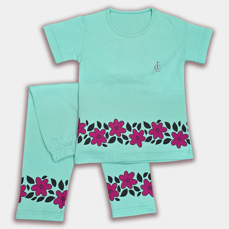 Teal Blossom Out-Fit