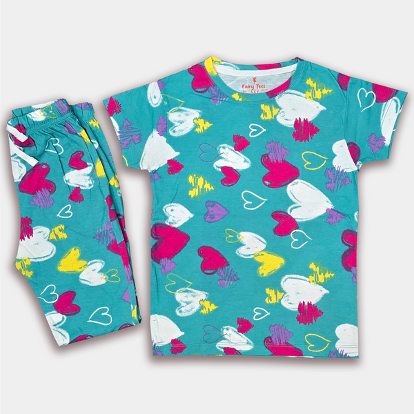 Heart Print Out-Fit